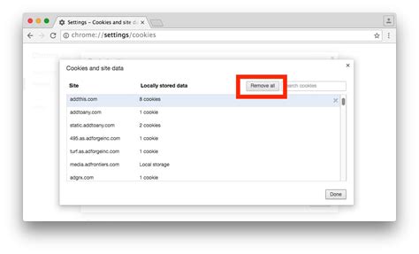 how to delete all cookies on chrome