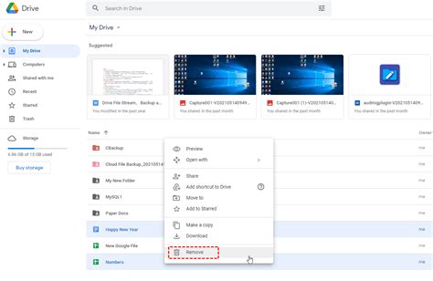 how to delete all data from google drive