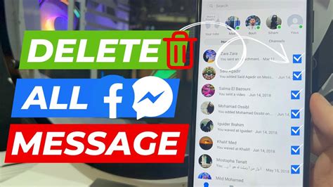how to delete all fb messages in one click