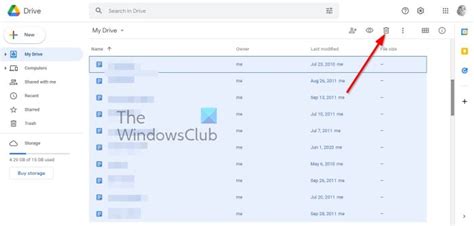 how to delete all files in google account