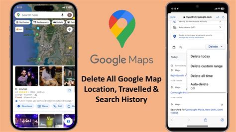how to delete all google maps data