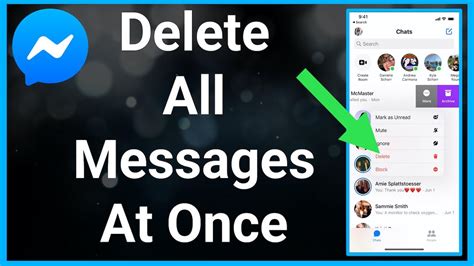 how to delete all messages on messenger android