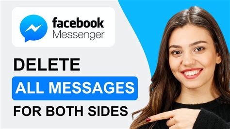 how to delete all messages on messenger from both sides