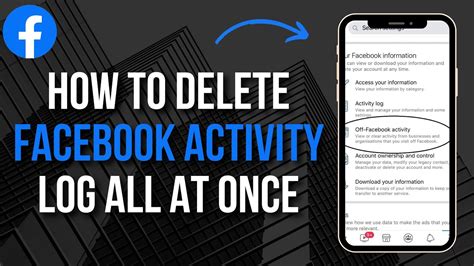 how to delete all my facebook activity log