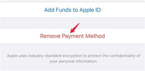 how to delete all payment methods on iphone