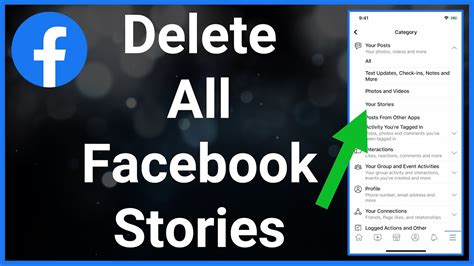 how to delete all stories on facebook