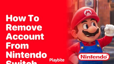 how to delete an account from nintendo switch