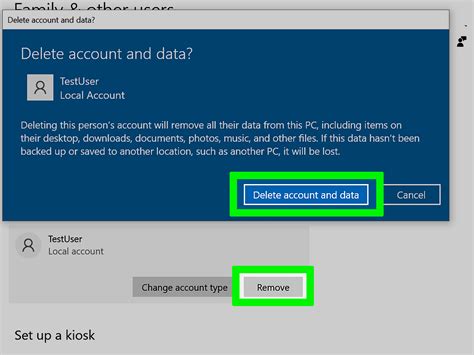 how to delete an account from your switch