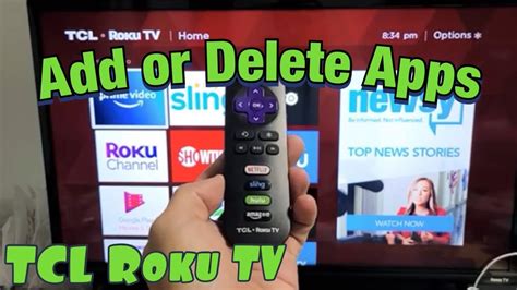 how to delete an app from my tcl roku tv