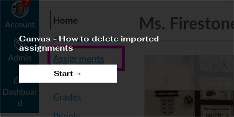 how to delete an imported course in canvas