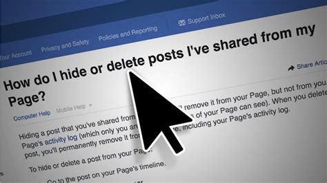 how to delete an inappropriate post on facebook