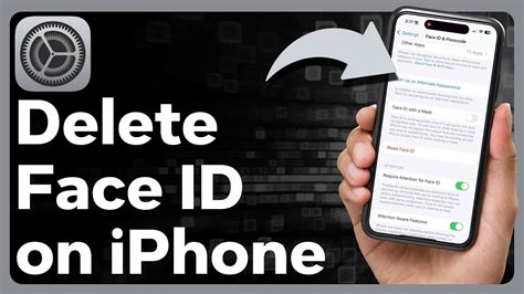 how to delete another face id on iphone
