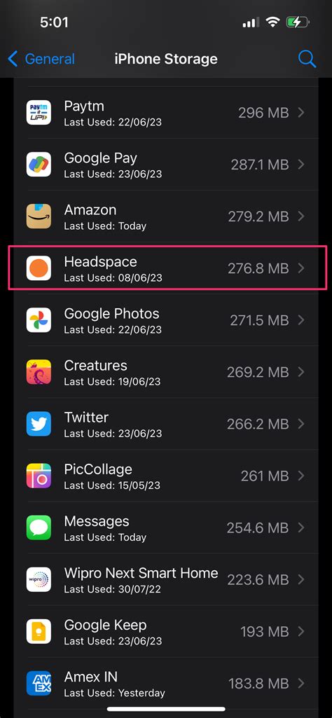 how to delete app cache memory on iphone