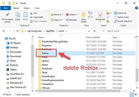how to delete app data roblox