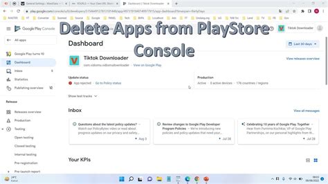 how to delete app on google play console