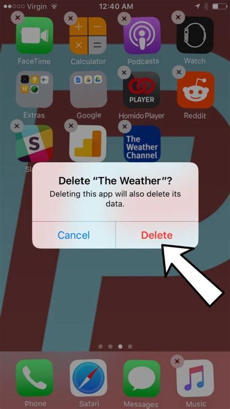 how to delete app on iphone and reinstall