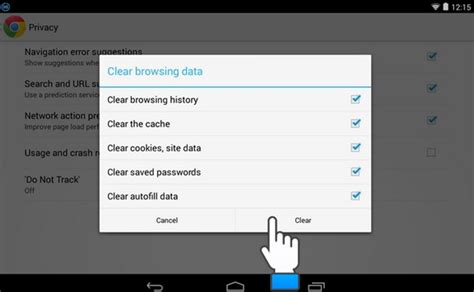 how to delete app usage history on android