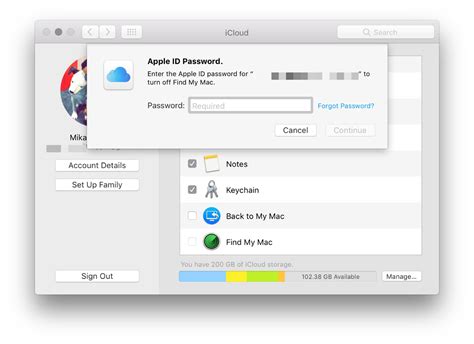 how to delete apple id off mac