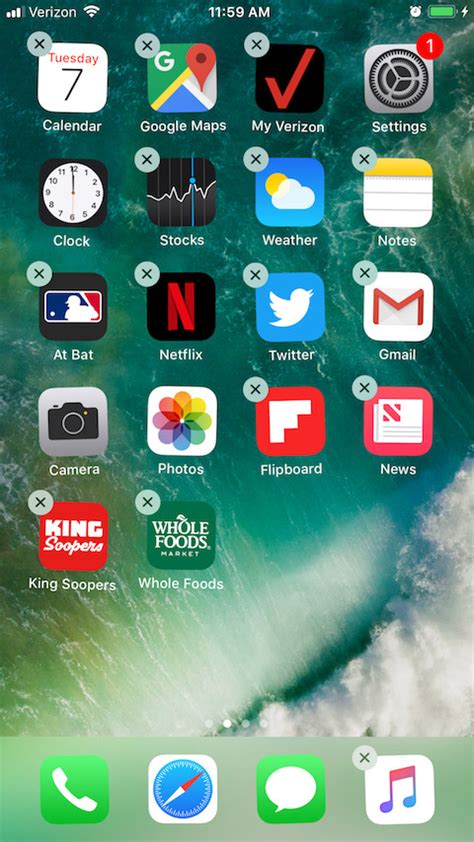how to delete apps from an iphone 11