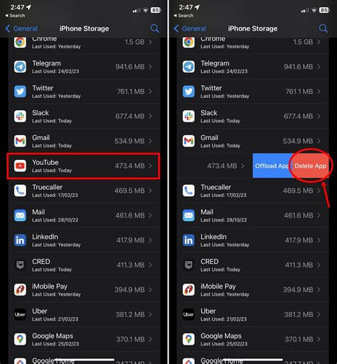 how to delete apps from settings
