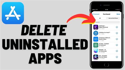 how to delete apps from the apple store