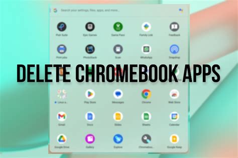 how to delete apps on chrome os