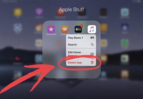 how to delete apps on ipados 17