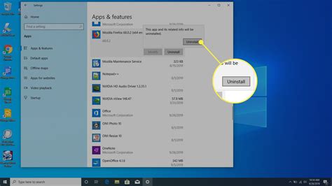 how to delete apps on pc