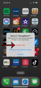 how to delete apps on your iphone 13