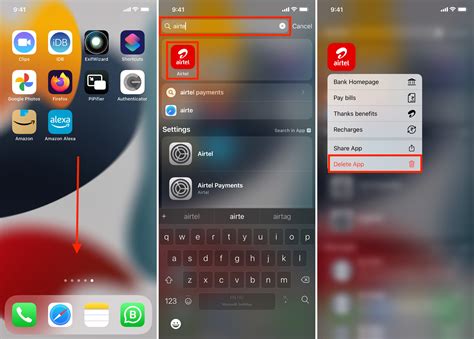 how to delete apps that are hidden from home screen on iphone