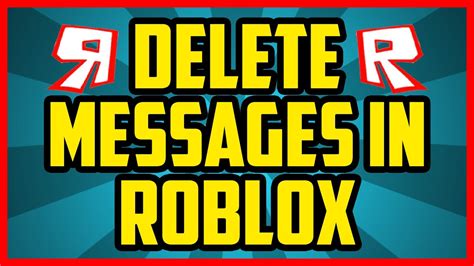 how to delete archived messages on roblox