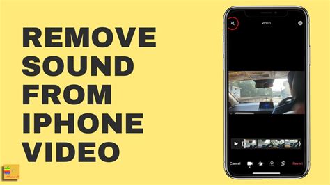 how to delete audio from an iphone video