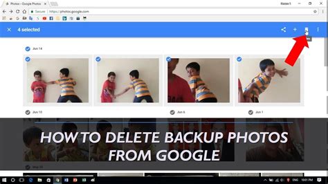 how to delete backup data from google photos