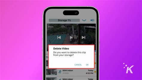 how to delete blink videos on iphone