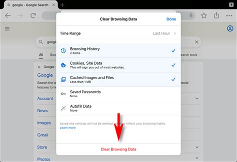 how to delete browsing data on chromebook