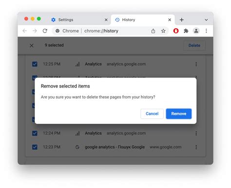 how to delete browsing history in chrome mac