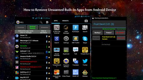 how to delete built in apps on android