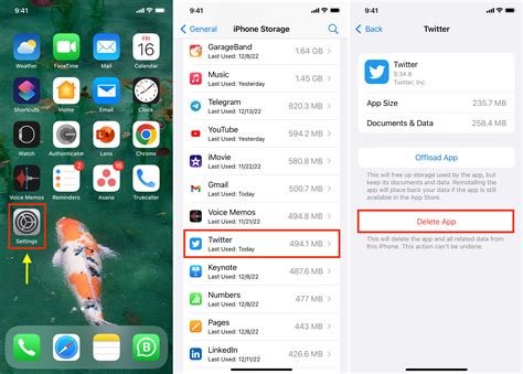 how to delete cache data from apps on iphone