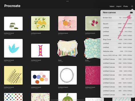 how to delete canvas size in procreate