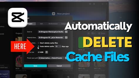 how to delete capcut pc cache