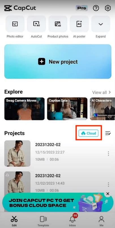 how to delete capcut storage on iphone