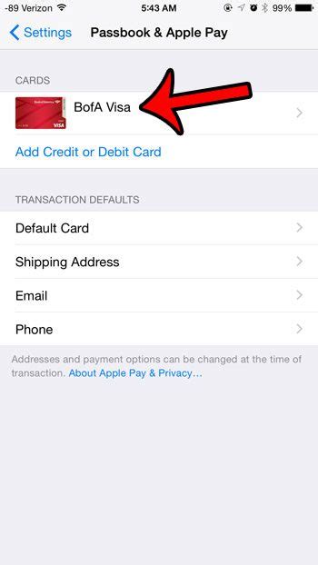 how to delete card from apple pay ios 18