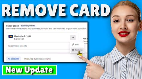how to delete card from facebook page