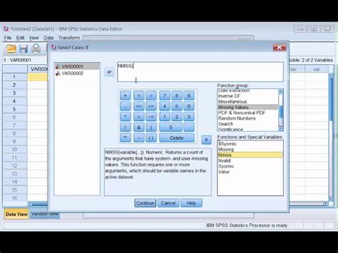 how to delete cases with missing values in spss