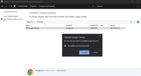 how to delete chrome data from windows