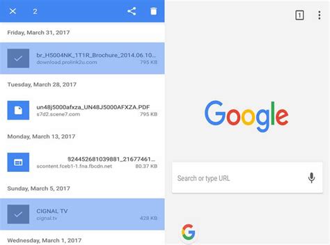 how to delete chrome downloads on android