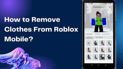 how to delete clothes on roblox mobile