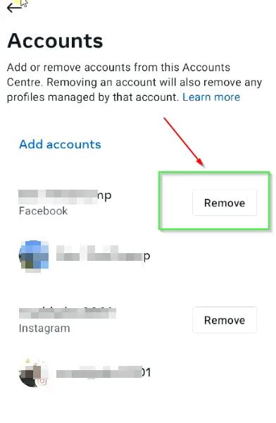 how to delete connection between facebook and instagram