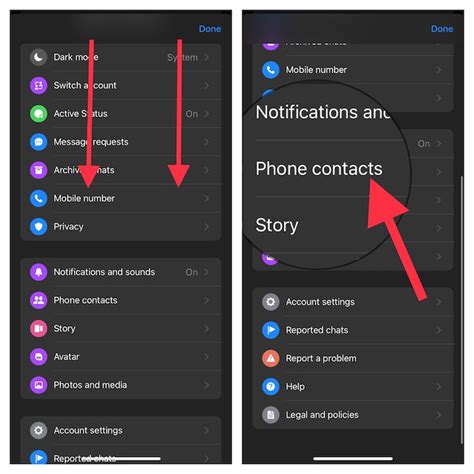 how to delete contacts from facebook messenger on android