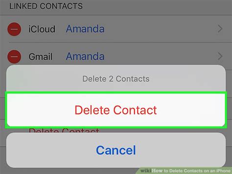 how to delete contacts from messages on iphone